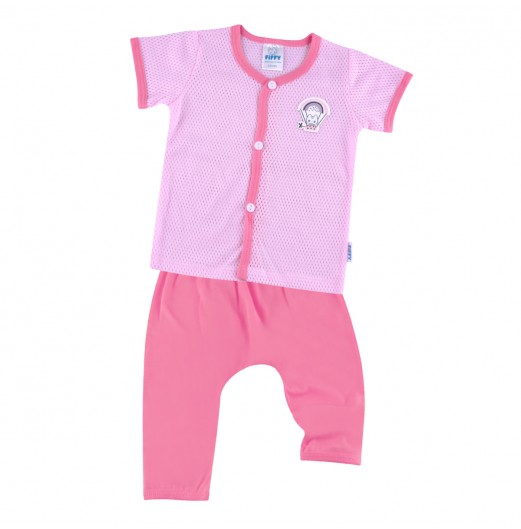 FIFFY LOVE BALLOON SHORT SLEEVE VEST+ LONG PANT SUIT