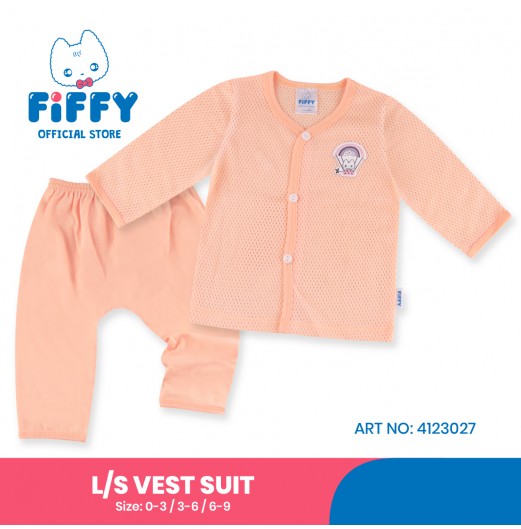 FIFFY LOVE BALLOON LONG SLEEVE VEST SUIT