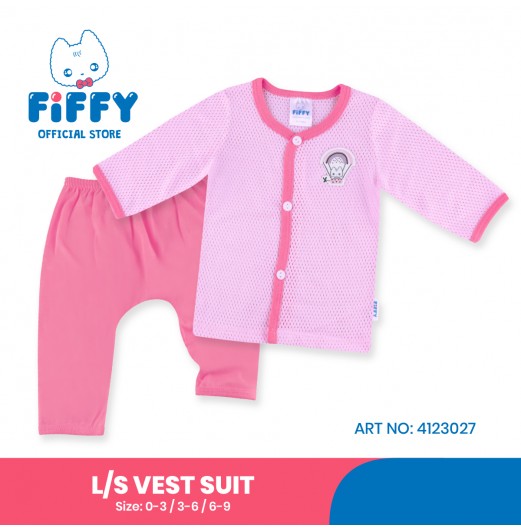 FIFFY LOVE BALLOON LONG SLEEVE VEST SUIT