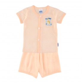 FIFFY HELLO BEAR SHORT SLEEVE VEST SUIT