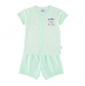 FIFFY HELLO BEAR SHORT SLEEVE VEST SUIT