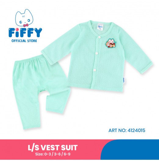 FIFFY AND DESSERT KITTY LONG SLEEVE VEST SUIT