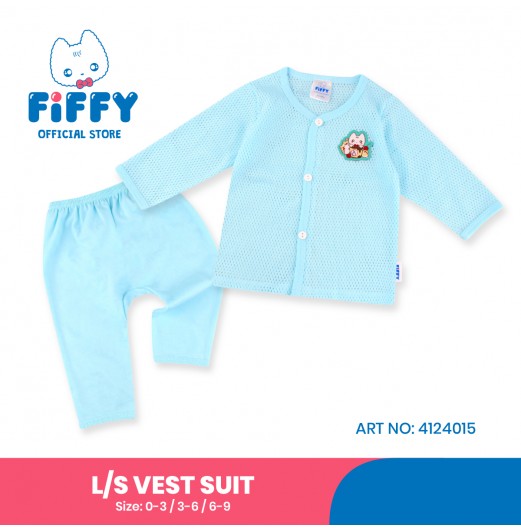 FIFFY AND DESSERT KITTY LONG SLEEVE VEST SUIT