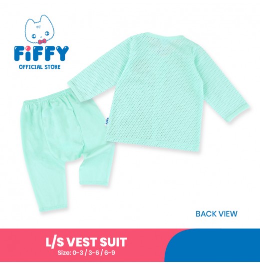 FIFFY AND DESSERT KITTY LONG SLEEVE VEST SUIT