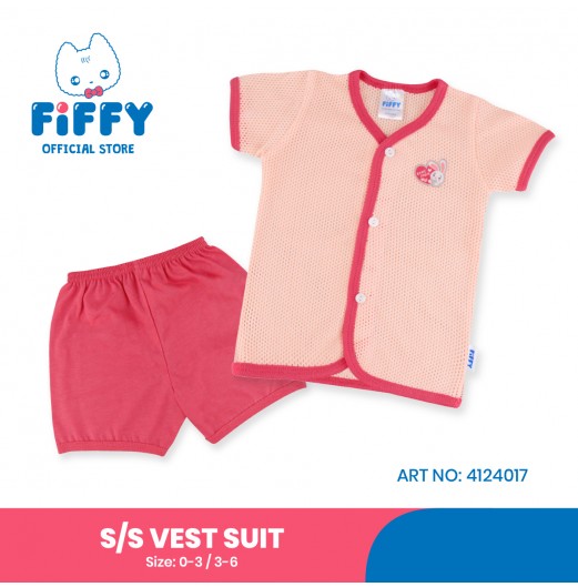 FIFFY LOVE MOM SHORT SLEEVE VEST SUIT