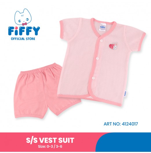 FIFFY LOVE MOM SHORT SLEEVE VEST SUIT