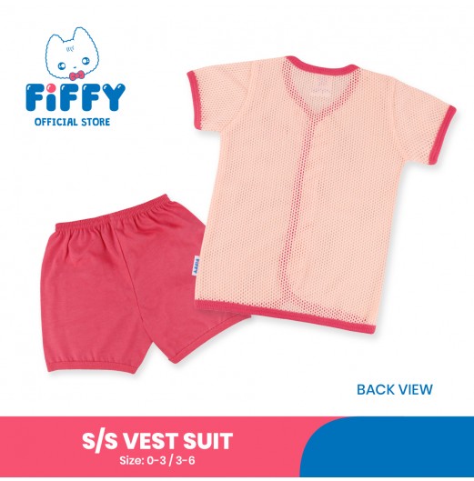 FIFFY LOVE MOM SHORT SLEEVE VEST SUIT