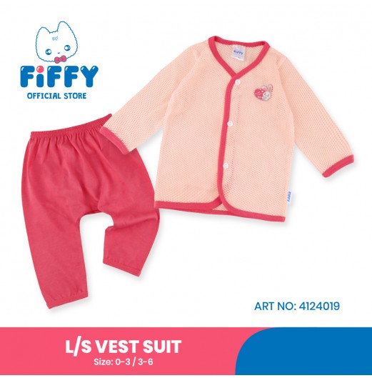 FIFFY LOVE MOM LONG SLEEVE VEST SUIT