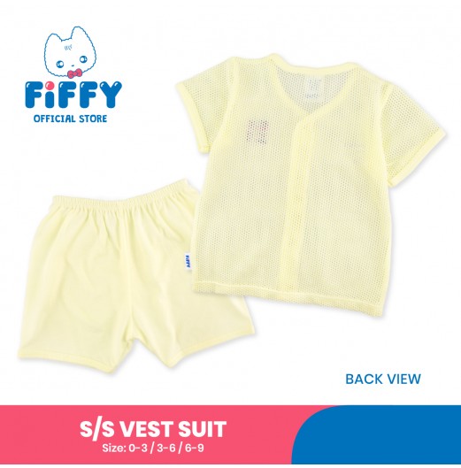 FIFFY MUMMY LOVES ME SHORT SLEEVE VEST SUIT