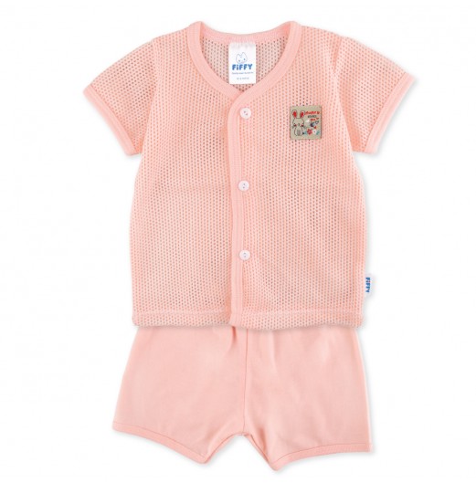 FIFFY MUMMY LOVES ME SHORT SLEEVE VEST SUIT