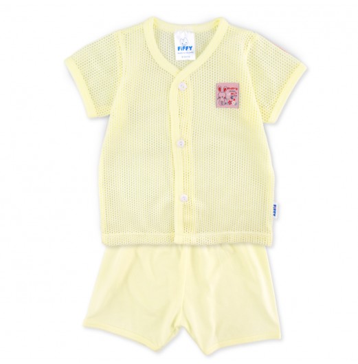 FIFFY MUMMY LOVES ME SHORT SLEEVE VEST SUIT