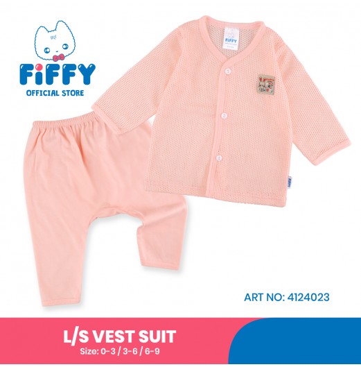 FIFFY MUMMY LOVES ME LONG SLEEVE VEST SUIT