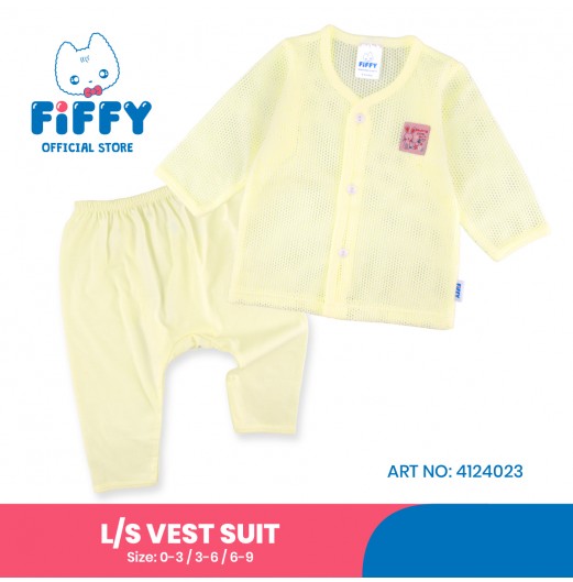 FIFFY MUMMY LOVES ME LONG SLEEVE VEST SUIT