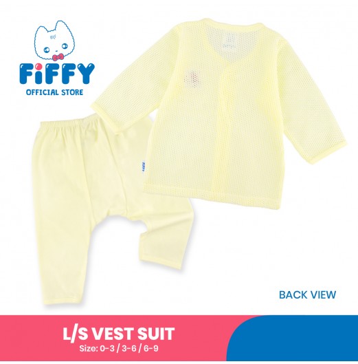 FIFFY MUMMY LOVES ME LONG SLEEVE VEST SUIT