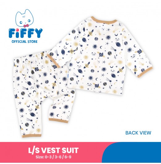 FIFFY STARRY NIGHT LONG SLEEVE VEST SUIT