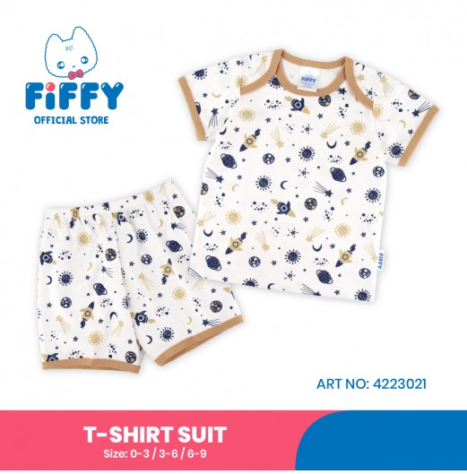 FIFFY STARRY NIGHT SHORT SLEEVE VEST SUIT