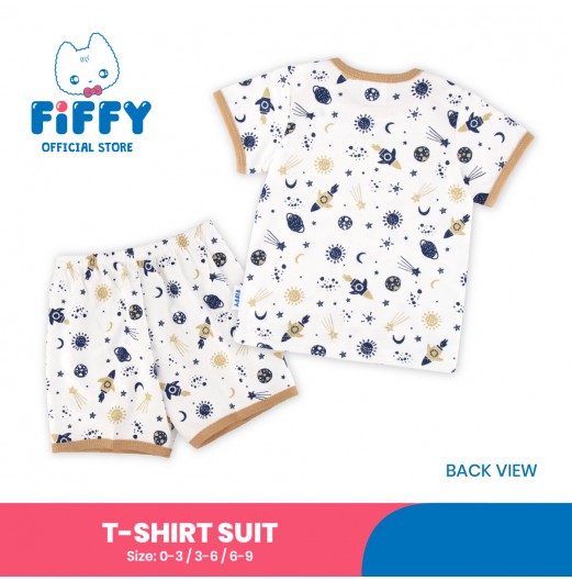 FIFFY STARRY NIGHT SHORT SLEEVE VEST SUIT