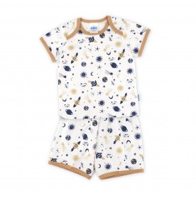 FIFFY STARRY NIGHT SHORT SLEEVE VEST SUIT