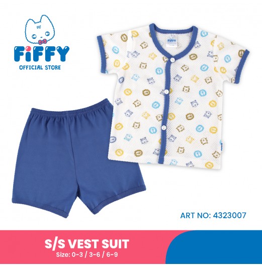 FIFFY JUNGLE KING SHORT SLEEVE VEST SUIT