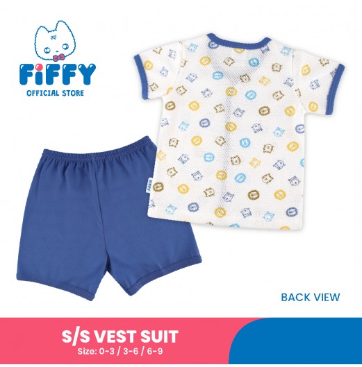 FIFFY JUNGLE KING SHORT SLEEVE VEST SUIT