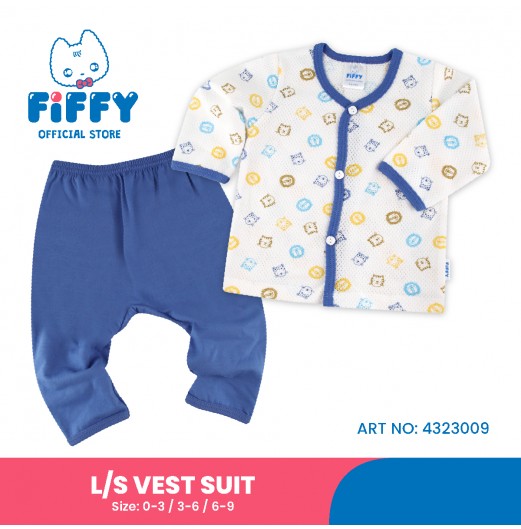 FIFFY JUNGLE KING LONG SLEEVE VEST SUIT