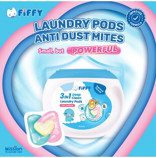 FIFFY LAUNDRY PODS ANTI-DUST MITES 28PCS