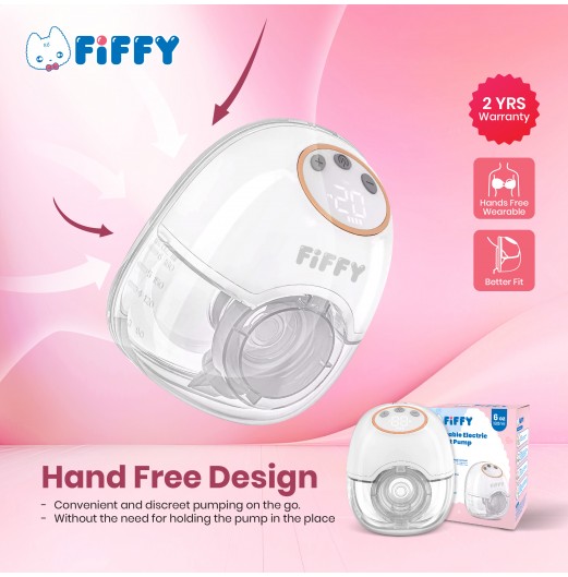 FIFFY WEARABLE ELECTRIC BREAST PUMP (SINGLE)