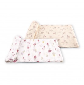 FIFFY SOFT & VENTILATED BABY SWADDLE (2PCS / PACK)