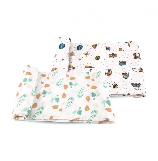 FIFFY SOFT & VENTILATED BABY SWADDLE (2PCS / PACK)