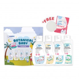 FIFFY BOTANICAL BABY TOILETRIES TRAVEL SET (4 BOTTLES) 98-864