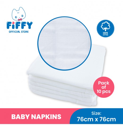 Accessories - FIFFY BABY NAPKINS (LITTLE CHEQUER)