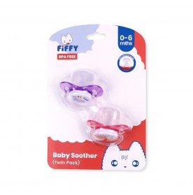 FIFFY SILICONE ORTHODONTIC SOOTHER (TWIN PACK)