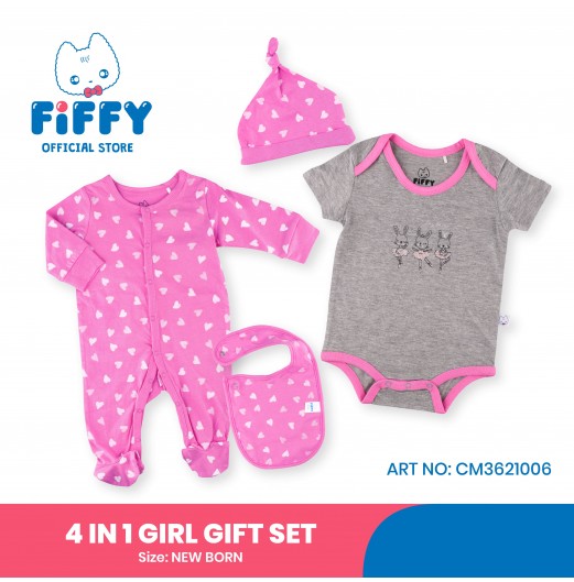 FIFFY BALLET RABBIT 4 IN 1 GIRL GIFT SET