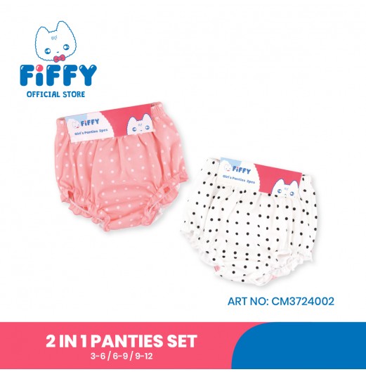 FIFFY CUTE RIBBON 2 IN 1 PANTIES SET