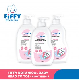 FIFFY SOOTHING BOTANICAL BABY HEAD TO TOE WASH (750ML BOTTLE / 600ML REFILL)