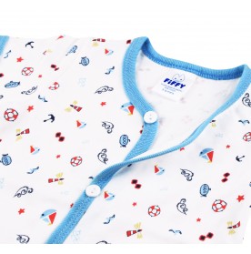 FIFFY TINY SAILOR ADVENTURES SHORT SLEEVE VEST + LONG PANT SUIT