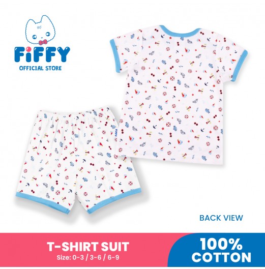 FIFFY TINY SAILOR ADVENTURES T-SHIRT SUIT